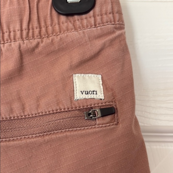 Vuori Light Pink Cargo Pants with Drawstring Waist - Picture 2 of 4